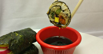 Recipe Image: Riced Cauliflower Vegetable Sushi